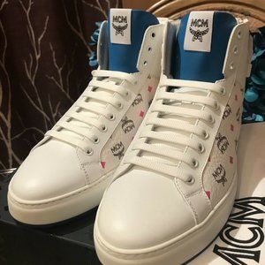 MEN MCM SPECTRUM DIAMOND WHITE SNEAKERS